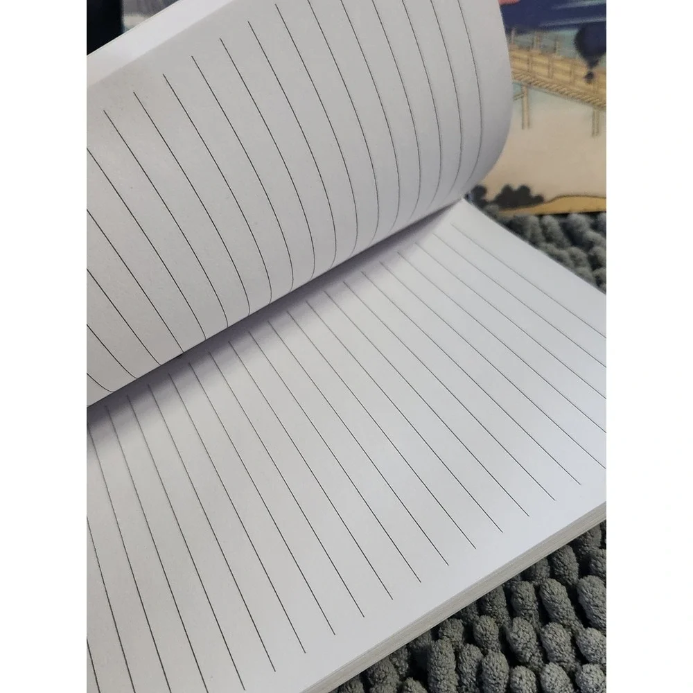 Chinese Lined‎ Journals with Ocean, Mountains, Tree Scenes Haiku Style Set of 3
